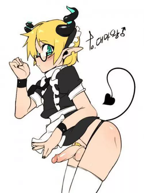 Blond boy with the big dick! by shoeknight