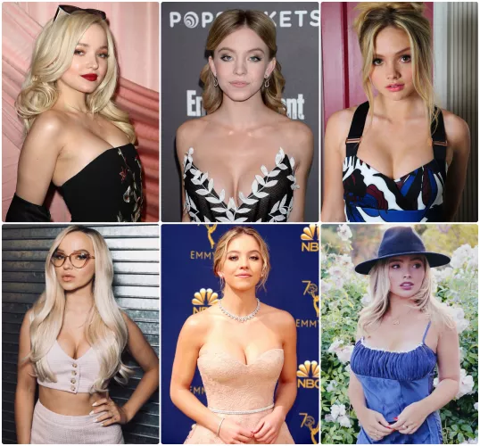 Blonde Actresses In Superhero Shows Under 5'6 and Thankfully Boasting Bountiful Bosoms: Dove Cameron, Sydney Sweeney, Natalie Alyn Lind by naedyar