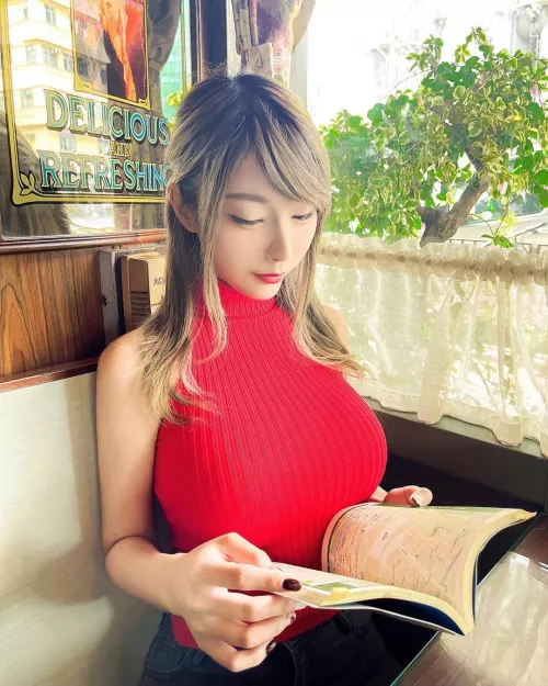 Blonde and busty by Majestic_Painter8660