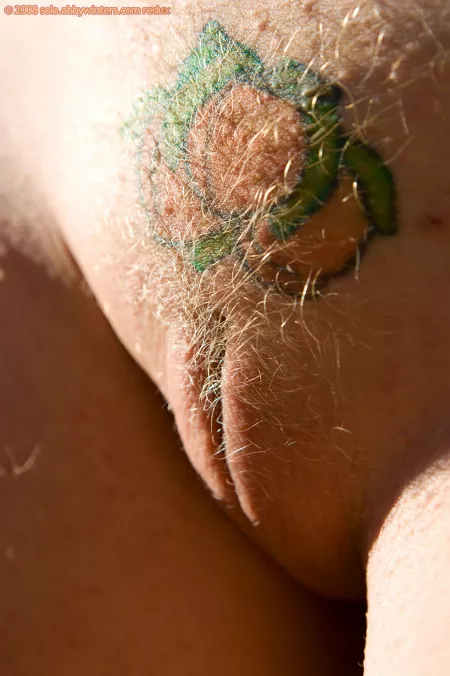 Blonde fuzz covering a tattoo by suncyg