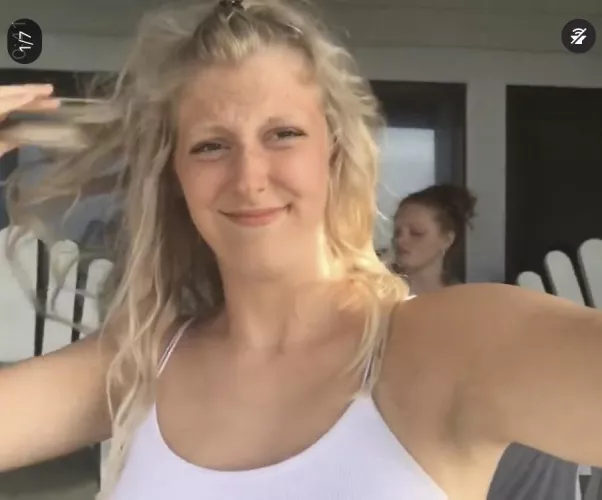 Blonde showing pit by JorWadd22