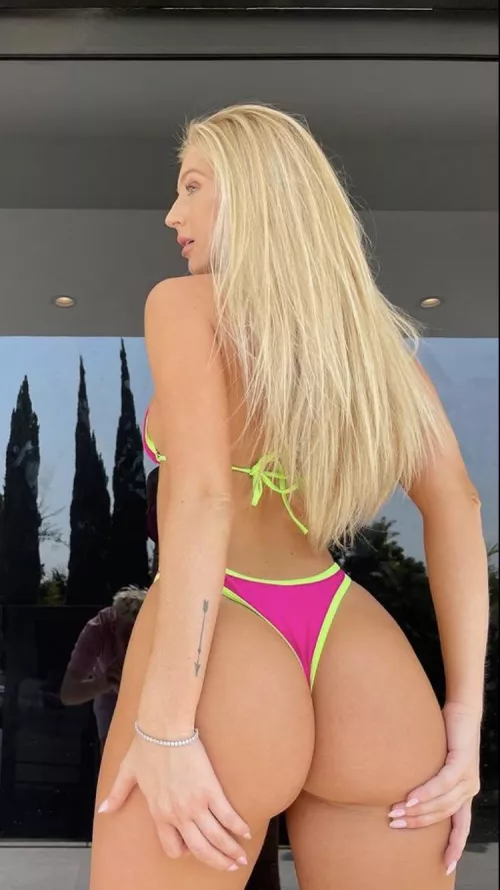 Blonde with a nice big butt by wellhung_throwaway