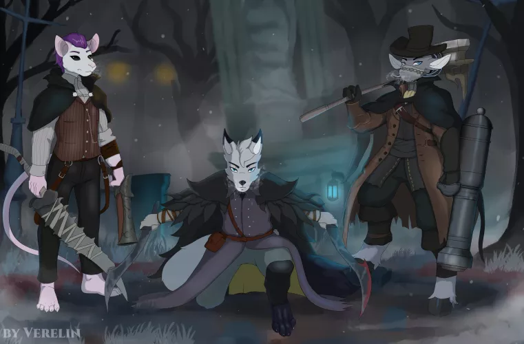 Bloodborne fanart of our favorite builds! by Arxl