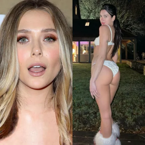 Blowjob from Elizabeth Olsen or Anal Sex with Dua Lipa by charymannn