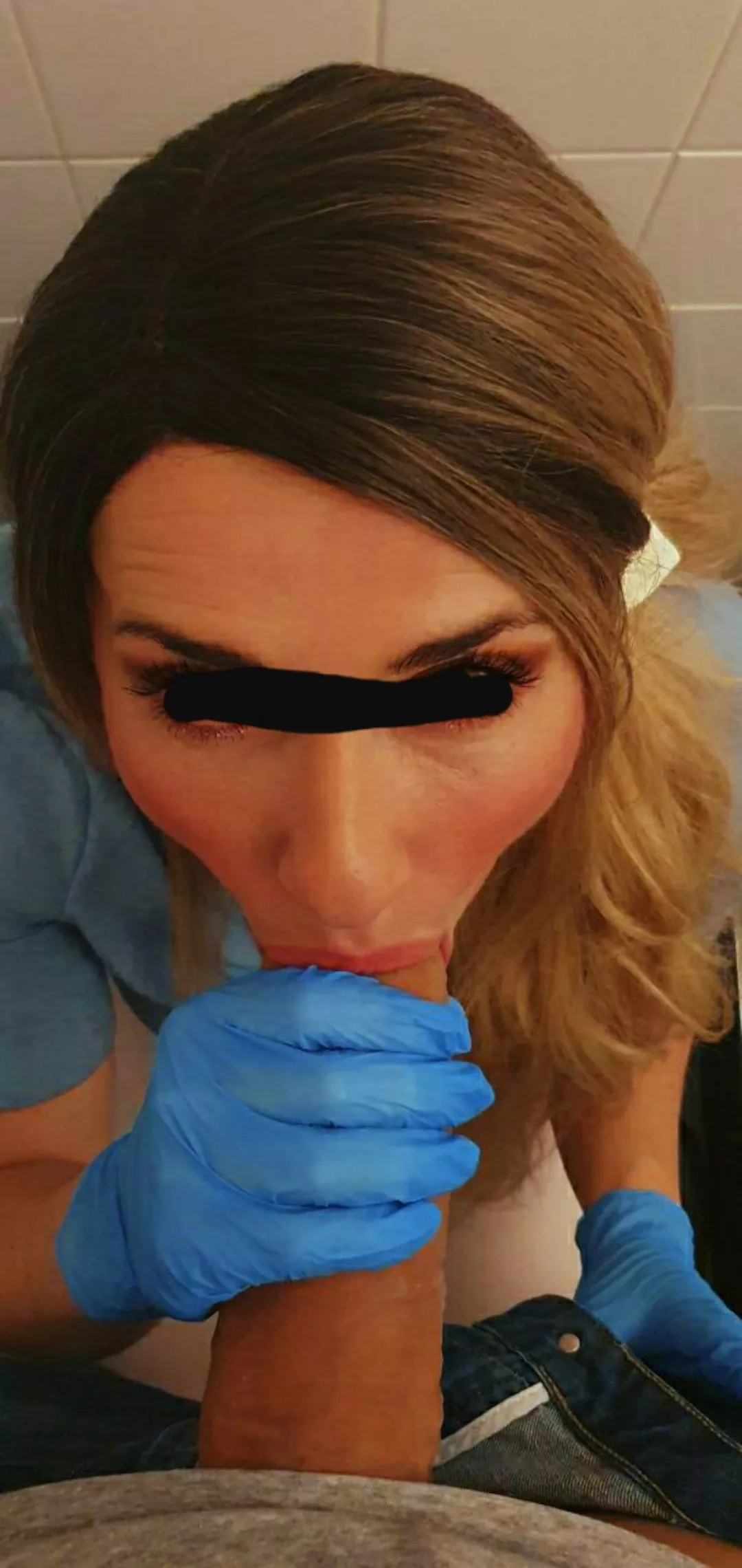 Blowjob selfie with one of my patients posted by Nymph0_Isabella