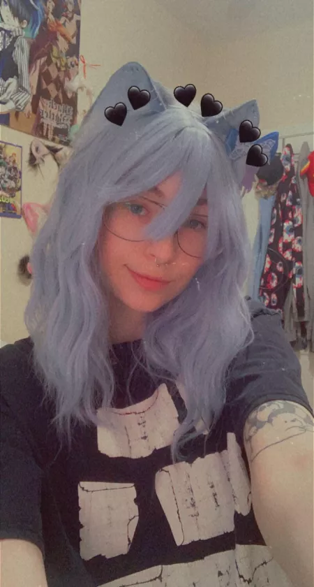 Blue kitty💙 by dejectedwraith