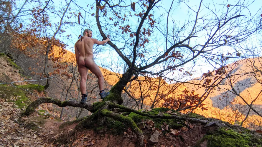 Blue Mohawk Satyr by Nude-Druid