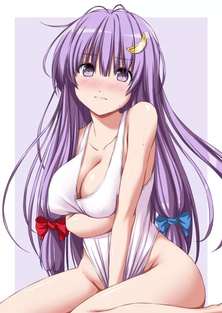 Blushing Patchouli [Ecchi] by NitroxTouhou