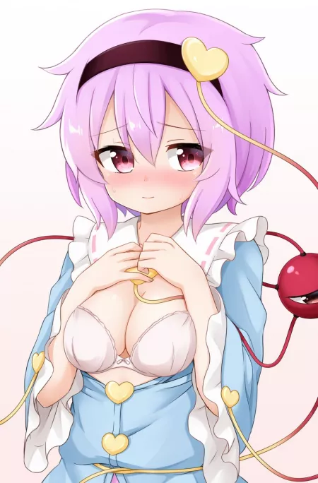 Blushing Satori [Bra] by NitroxTouhou