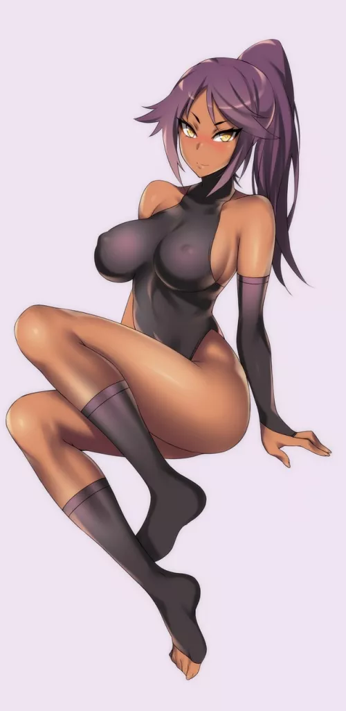 Blushing Yoruichi (Hevn) [Bleach] by sequence_string