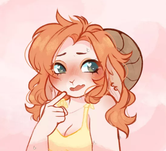 Blushy Wushy (art by me, @smallfrystreams on Twitter!) by jameedodger