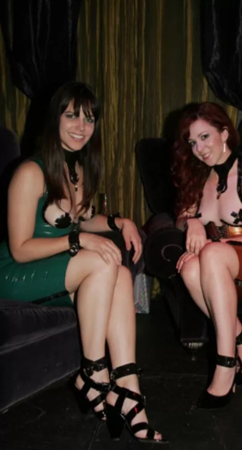 Bobbi and friend in sexy dresses by SpunkySpunkyAssGuy