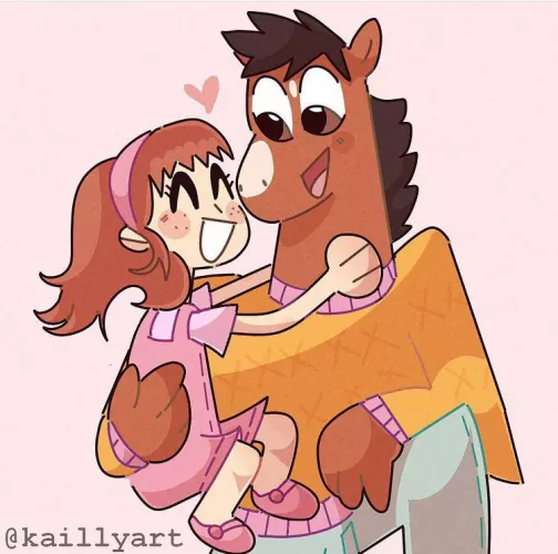 Bojack and Sarah from the Netflix series’s bojack horseman 🐴 by Rdbjsksks