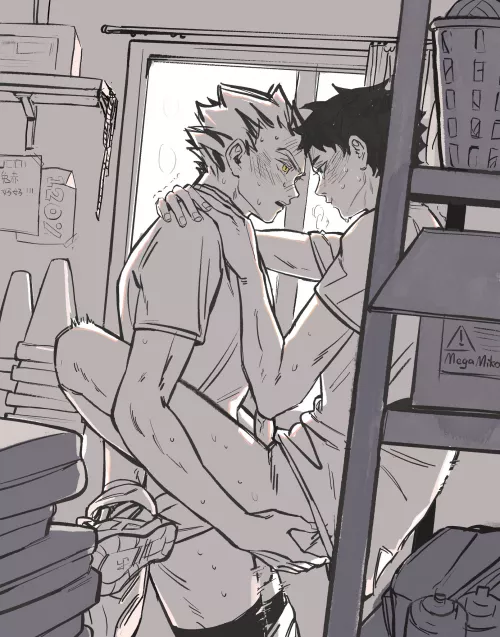 Bokuaka in the closet (Haikyuu!!!) by AlbertMendez442