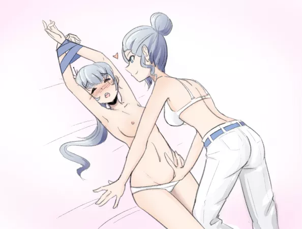 Bondage time between Schnee sisters by midnightassassinmc