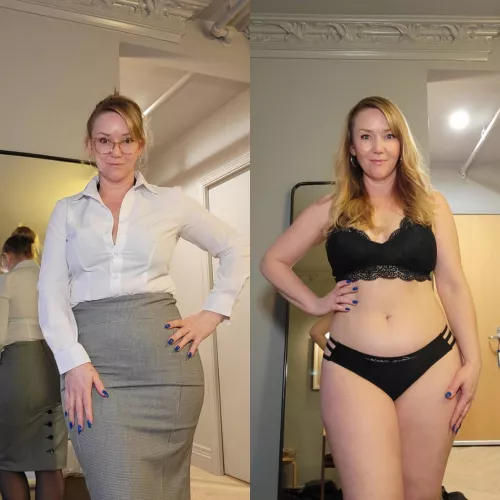 Boner worthy as Sexy secretary or in lingerie? [F48] by Crystal_Sunshine_