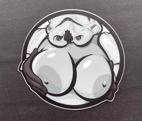 “Boob Trooper” stickers! (art by @kevninlyart) Check it out! by jmopins