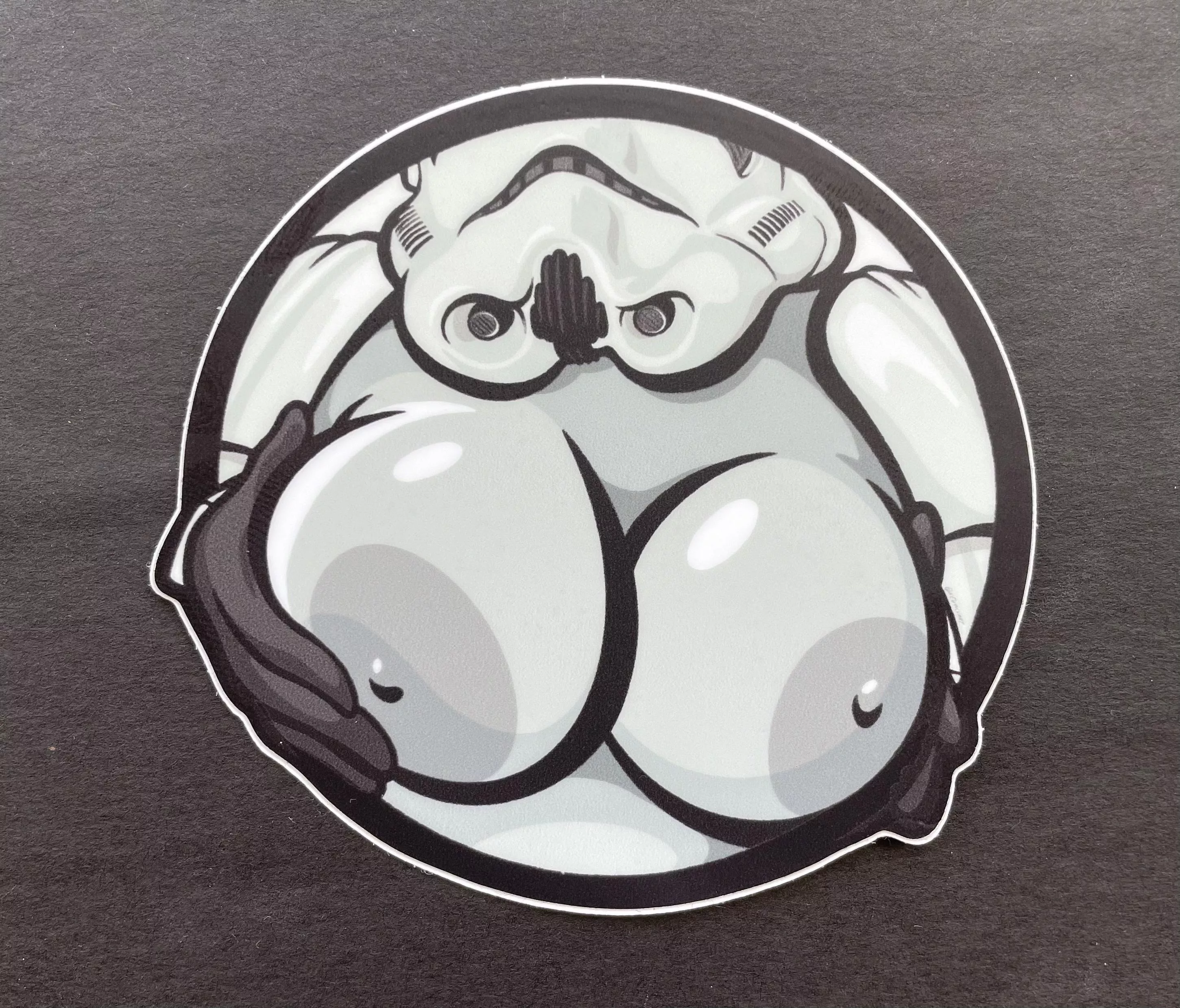 “Boob Trooper” stickers! (art by @kevninlyart) Check it out! posted by jmopins
