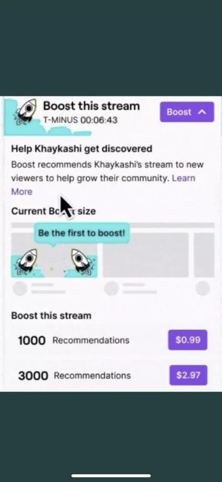 Boosted Streams? Paid to get boosted as a “Recommended” Channel? Wonder how many people will be paying for this? What’s you’re thoughts? by JRP101