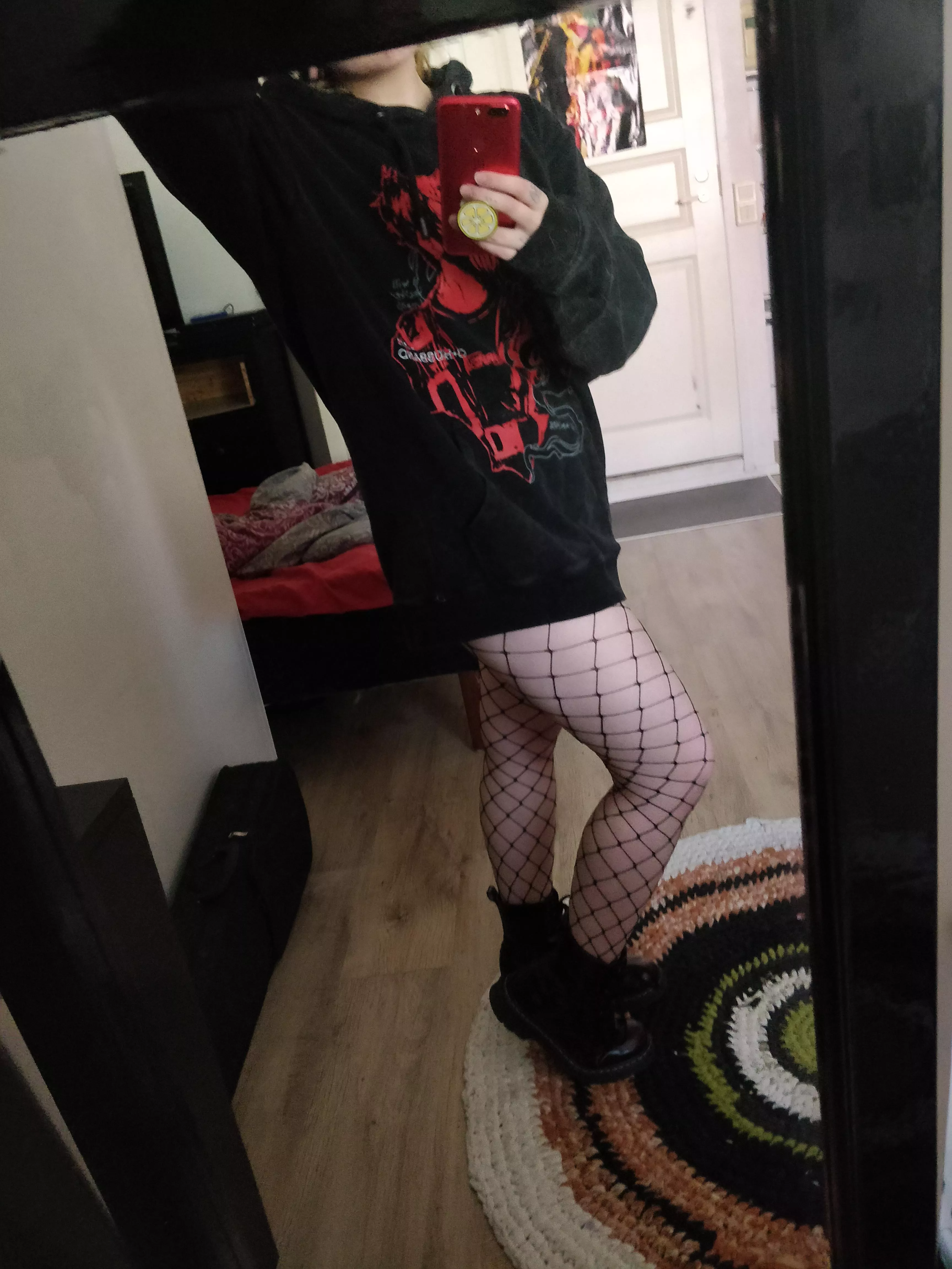 Boots + fishnets 🔥 posted by RKLiz