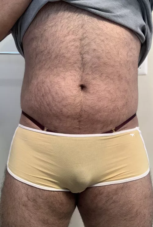 Booty shorts and a VS gstring for hump day by whiplash90