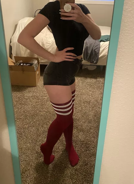 Booty shorts and striped socks 😝 by AndiAngelWW