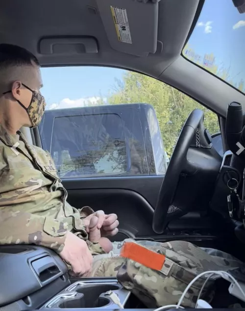 Bored in my work parking lot. Anyone else have to use the one finger method to jerk? by ethanplum22