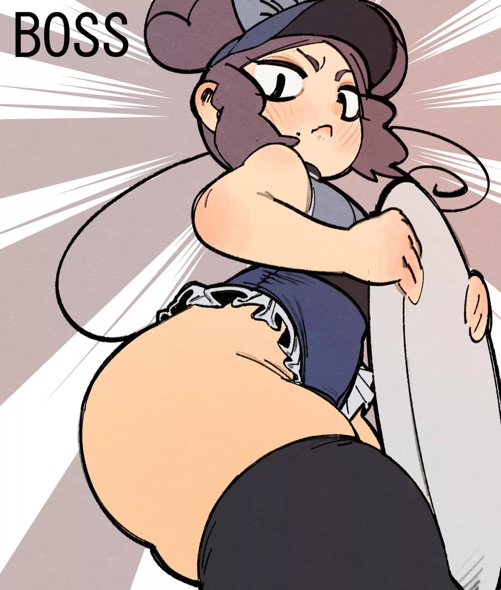 Boss in a Mouse/Maid costume~ (InkoArt) posted by Iamdoingathing