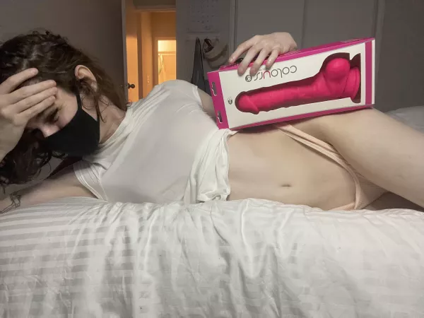 Bought my first toy ever.. do you think it’ll fit? 😅🙈 by Miss_Crows_Nest