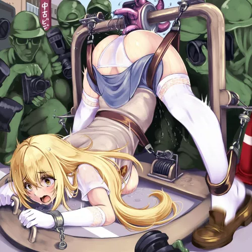 Bound and stimulated, on display for everyone by Jameson58212678