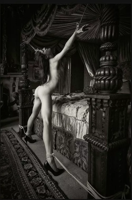 Bound To An Ornate Bed by digitalcitizenalpha