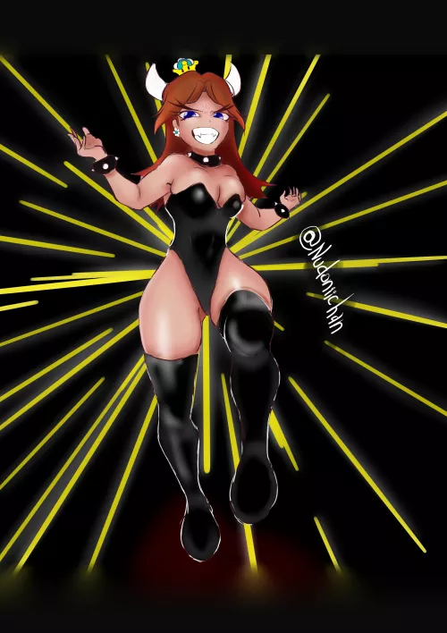 Bowsette but Daisy instead of Peach [OC] by Nudonichan