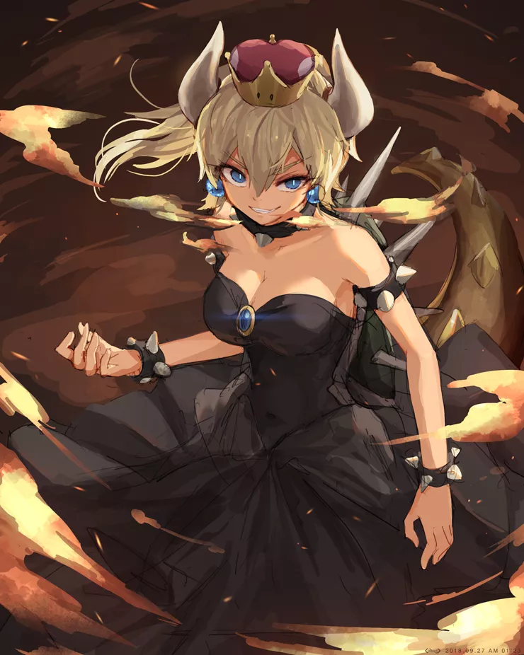 Bowsette ready to fight [by AsicaH] posted by txxxposter