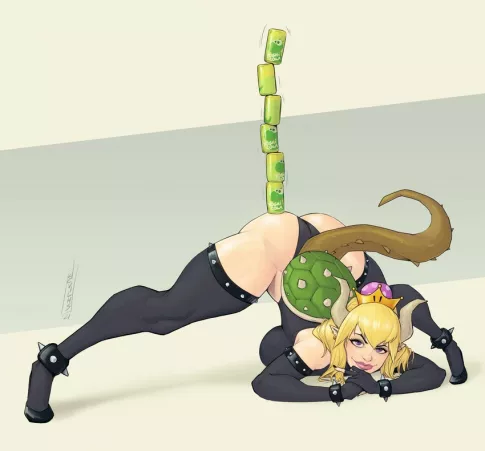 Bowsette taking the Jack-O challenge a step further. by The_Tactical_Nerd
