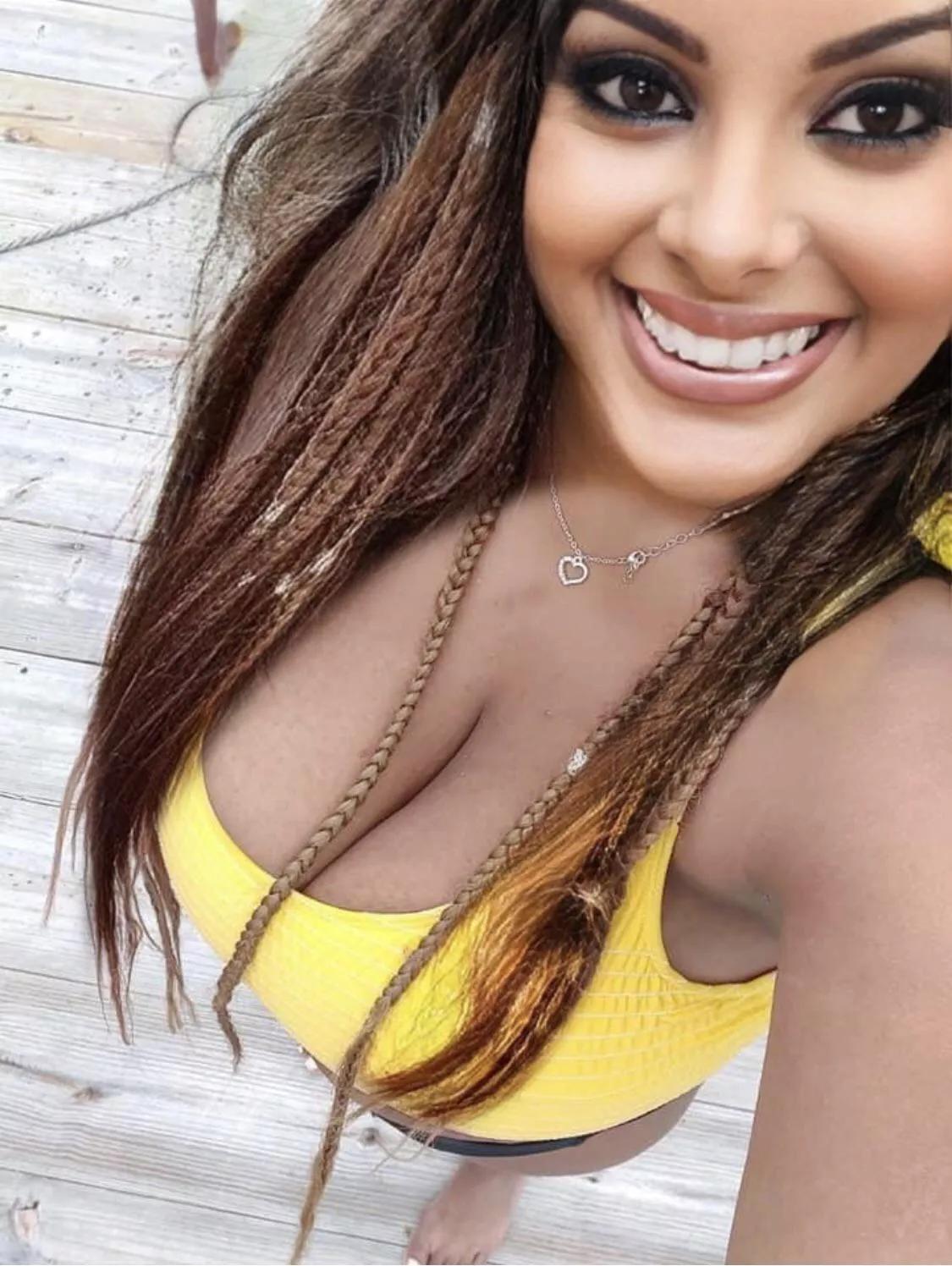 Braids and cleavage 🥺 posted by SnooPandas9970
