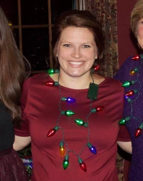 Braless at a Christmas party, would you hit on her? by Pamunbuttonthattop