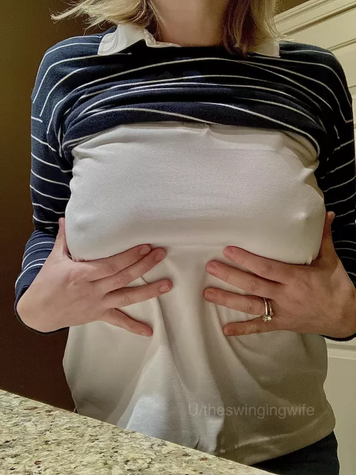 Braless at the office, I think so! by theswingingwife