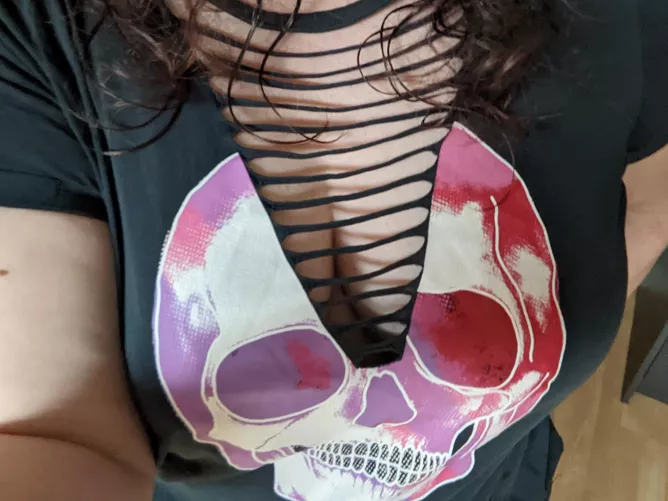 Braless in a cutaway tee by make_me_a_good_girl