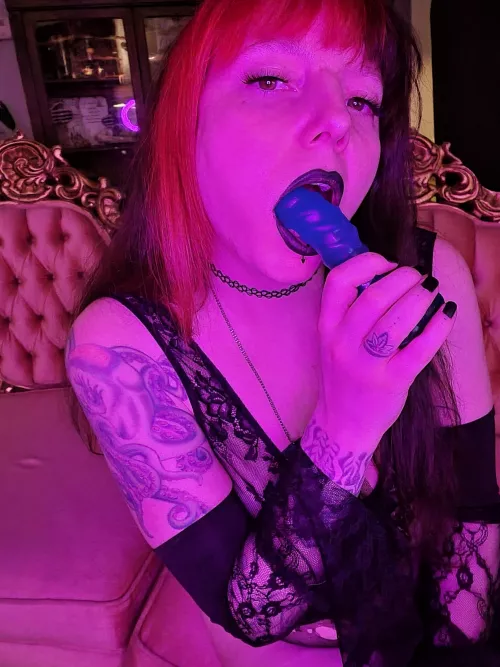 Bratty goth who SQUIRTS 💦 MY VIP PAGE IS CURRENTLY FREE 💋 Instant access to 500+ pics/vids, no ads or PPV! 🥵 Free dick rate! Link in comments! by Lavender_Bloodlust