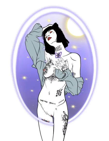 brazilian piece of art Ingrid Sousa 🇧🇷 by eroLinesTastic