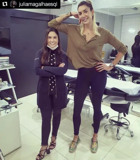 Brazilian volleyball star and friend by iridesbikes