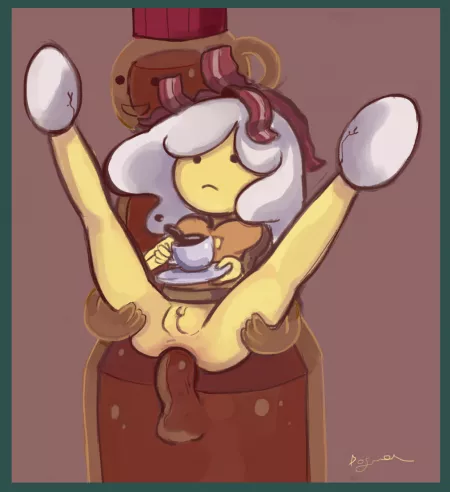 Breakfast Princess gets syrup'd by PixelSunset