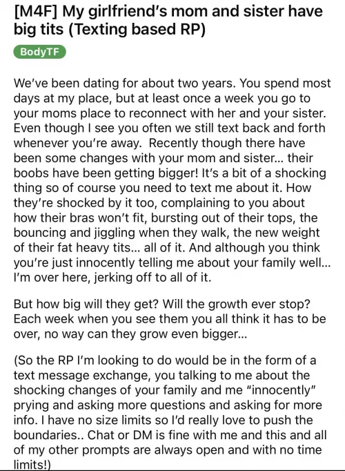 Breast expansion rp by BiSubYogaBoy