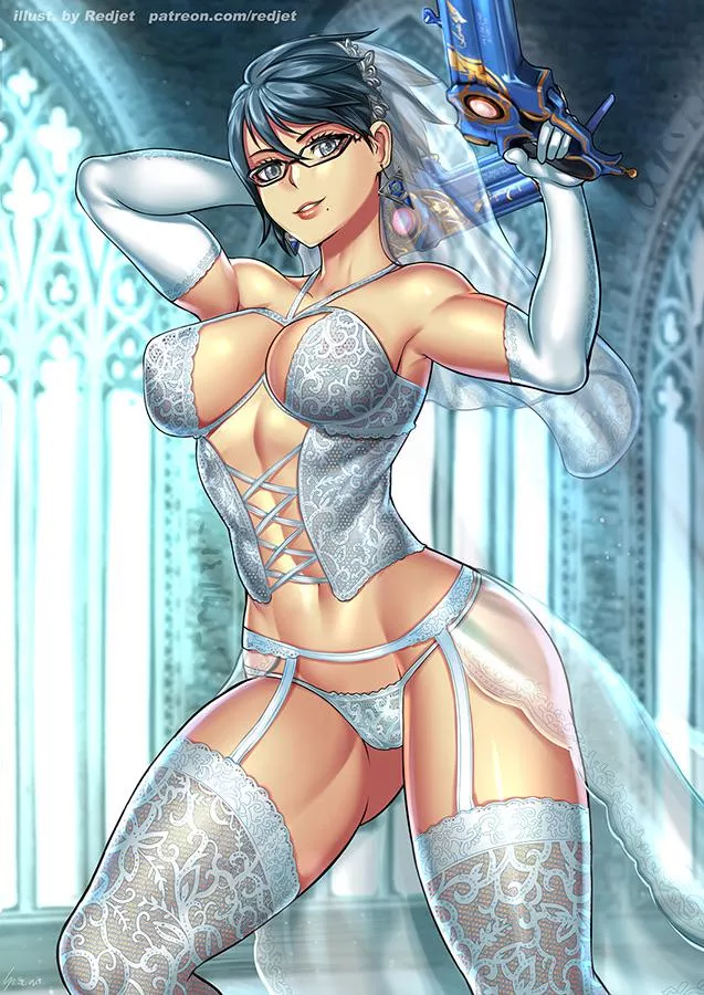 Bridal Bayonetta (Artist: Redjet) posted by vaatipoe