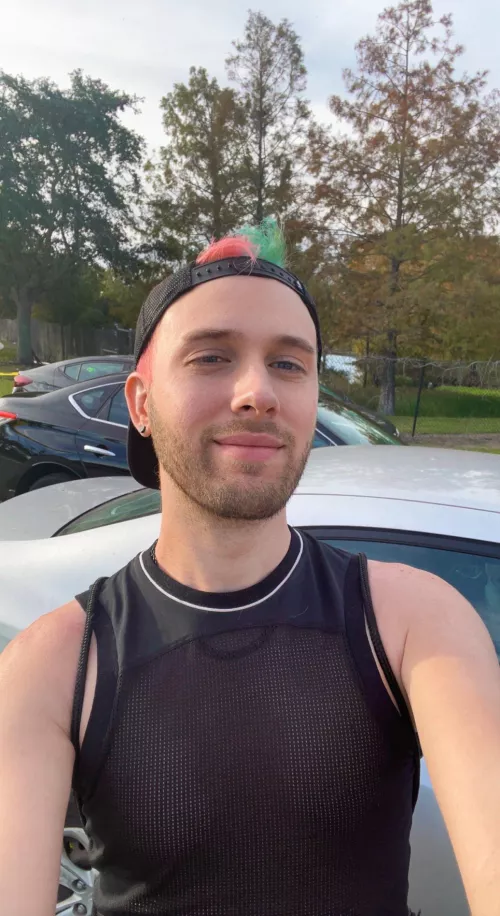 Bright hair to make up for my all black wardrobe by dragobete93