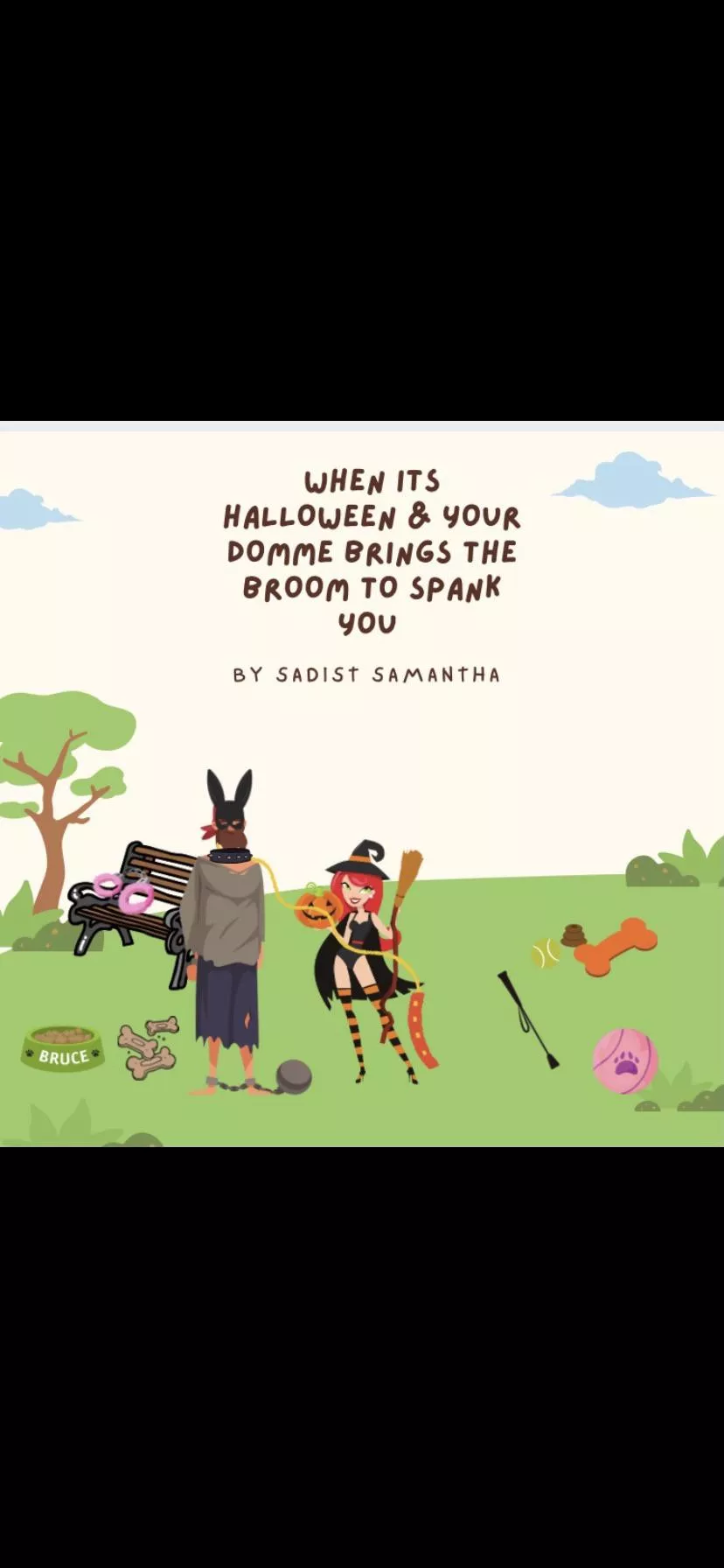 Broom spanking 🎃🎃 posted by goddesssamlotts