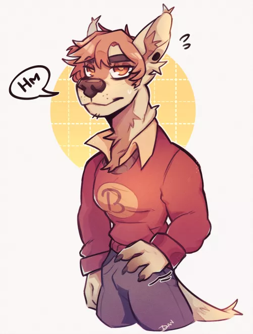 Brunxs, my OC furry. Art by my- by Danishe_dann