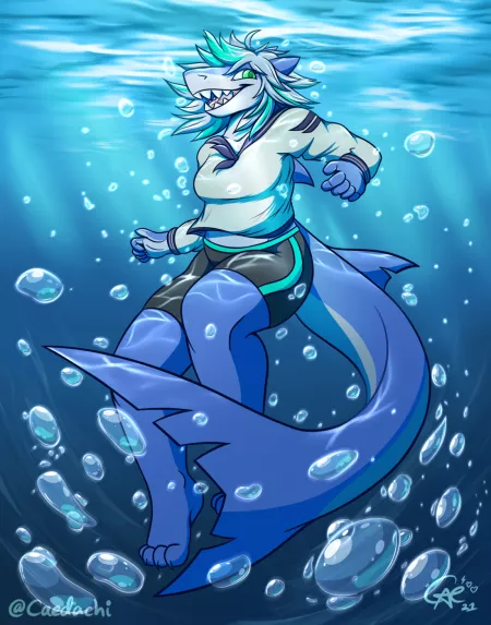 Bubbles (art by me) by Caedachi