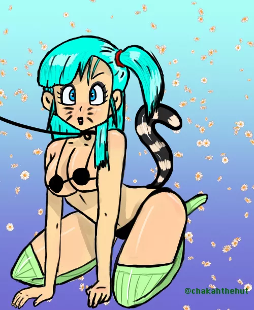 Bulma’s a good kitty by Chicken_quesadildo