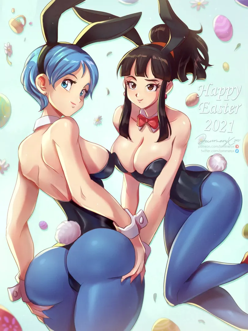 Bunnies Bulma & Chi-Chi (jammeryx) posted by ImTriggled